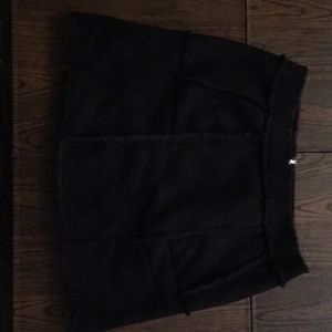 Black fur j.o.a mini skirt